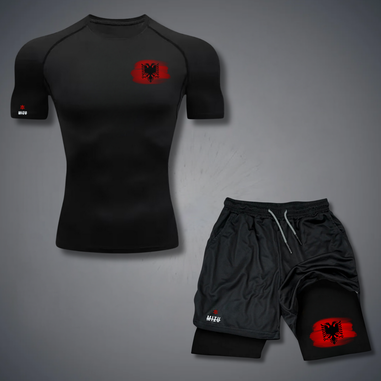 Albania Flag and Eagle Performance Shirt