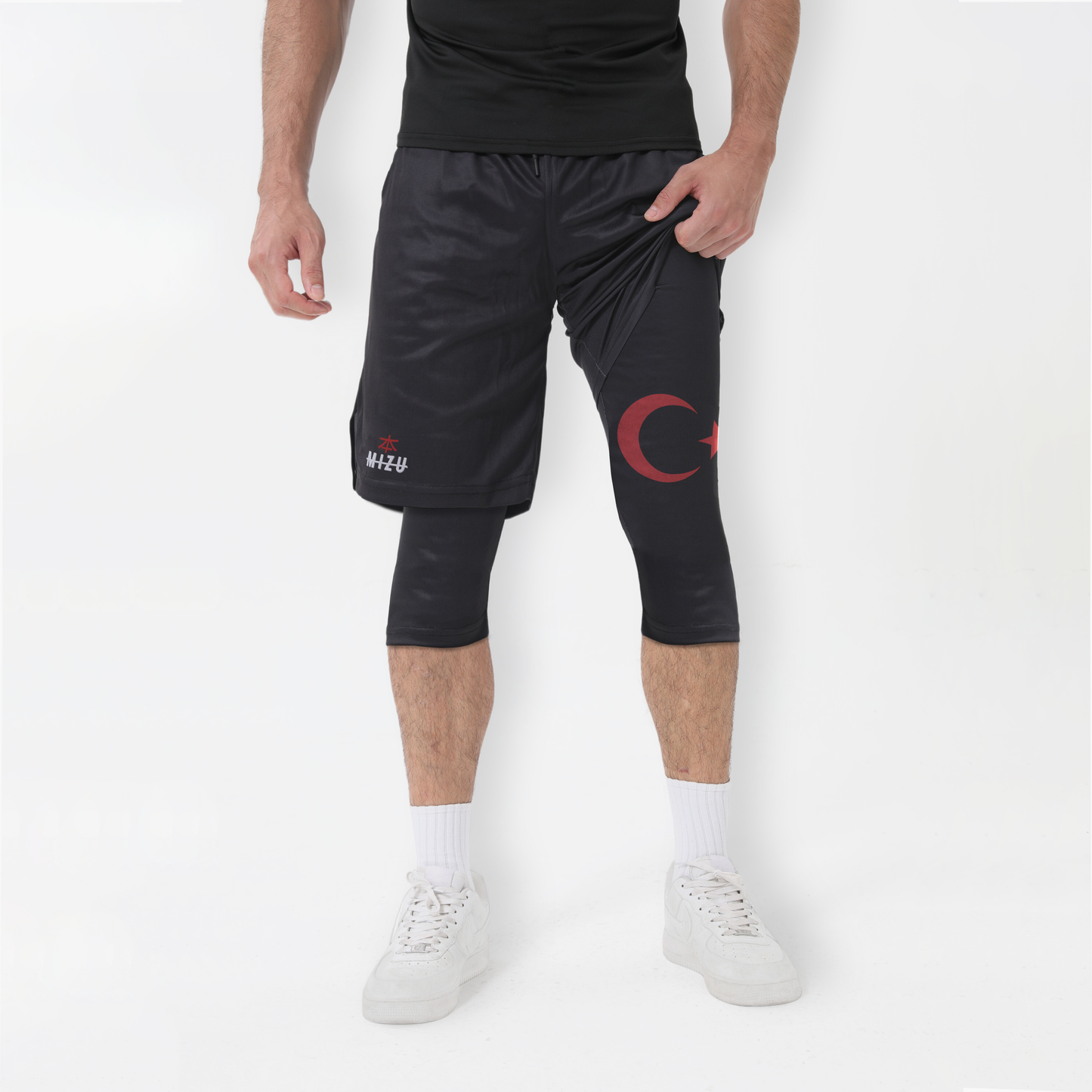 Turkiye - Red 'Awrah' 3/4 Shorts