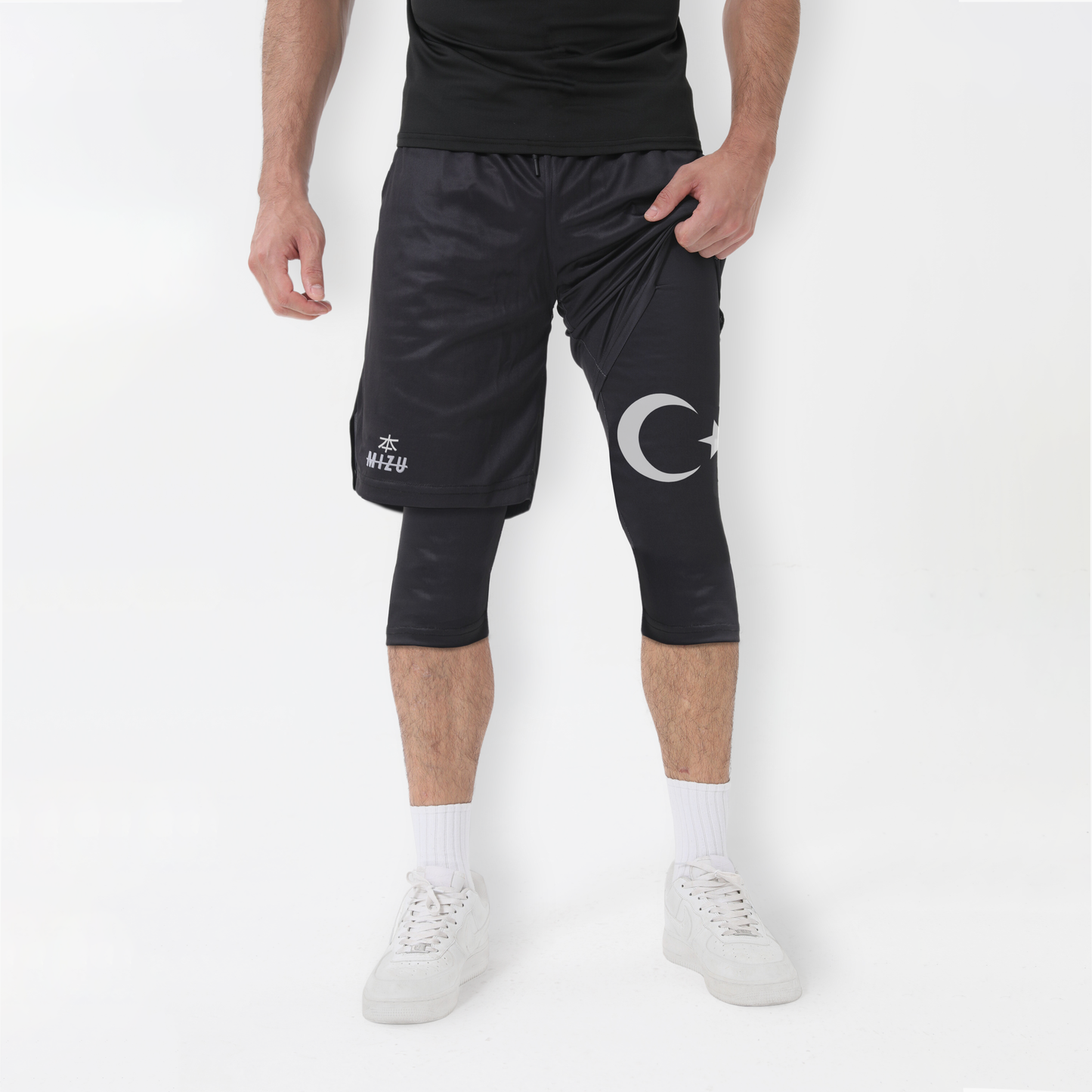 Turkiye - White 'Awrah' 3/4 Shorts