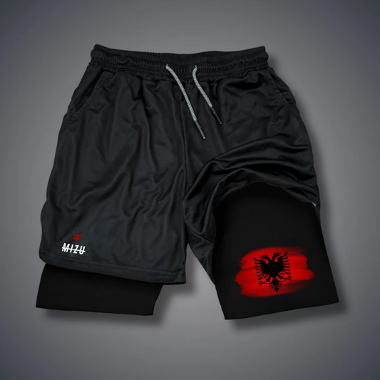 Albania Flag & Eagle Performance shorts Country