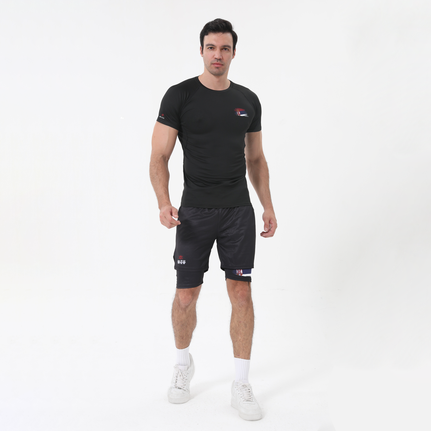 Serbien-Performance-Shorts 