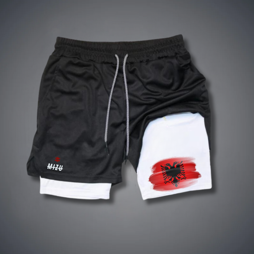 Albania Flag & Eagle Performance shorts Country