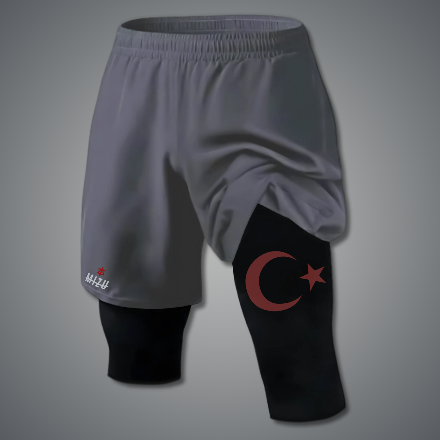 Turkiye - Red 'Awrah' 3/4 Shorts