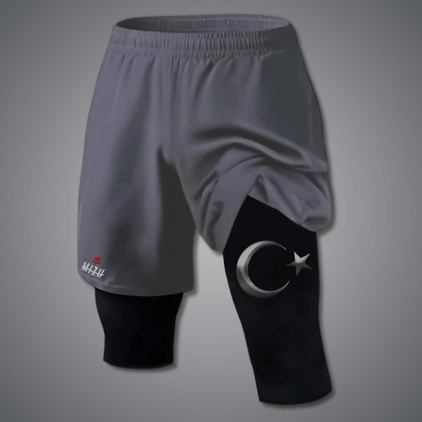 Turkiye - Silver 'Awrah' 3/4 Shorts