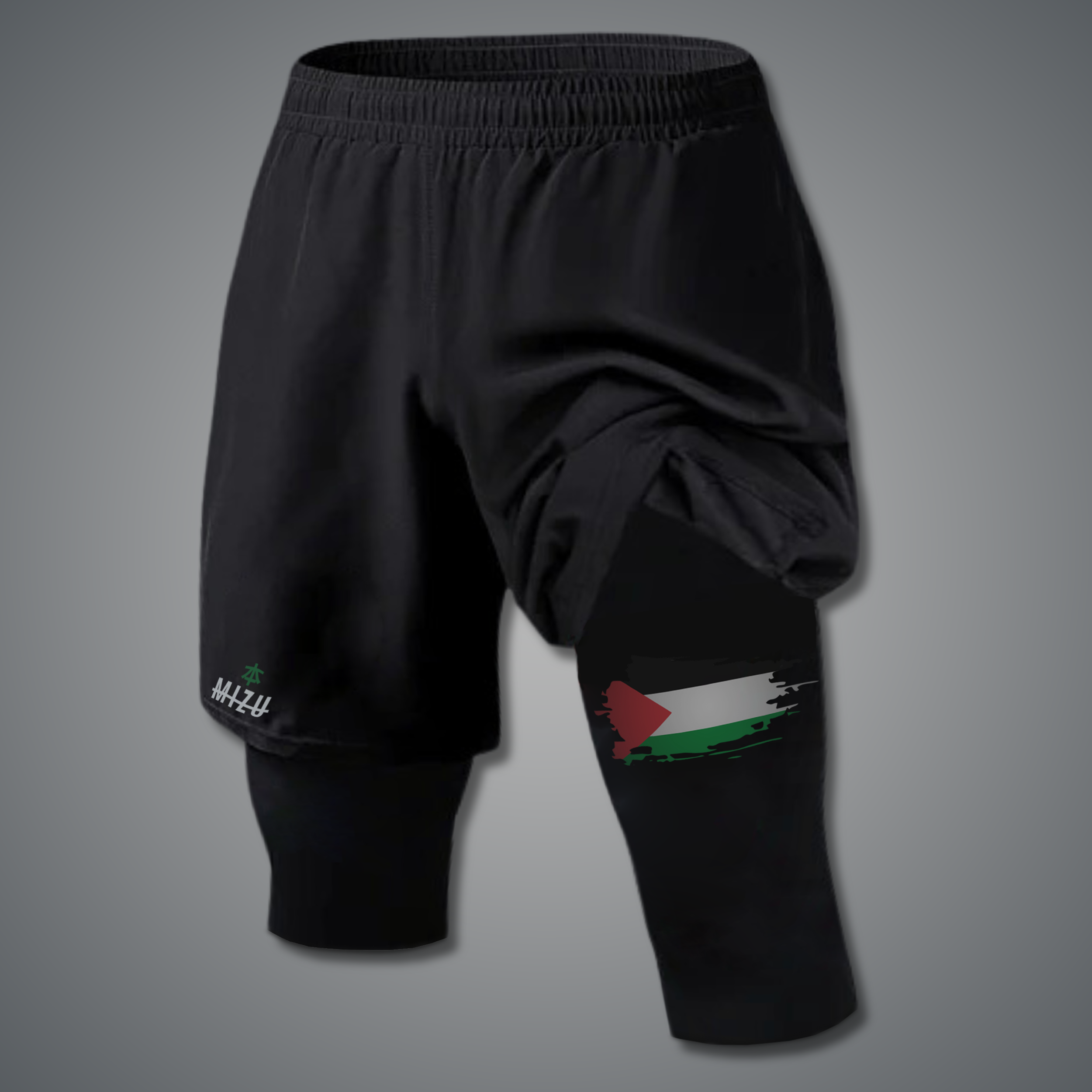 Palestine 'Awrah' 3/4 Shorts – Mizu Moda